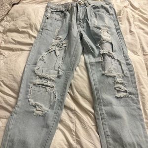 Distressed showpo pants